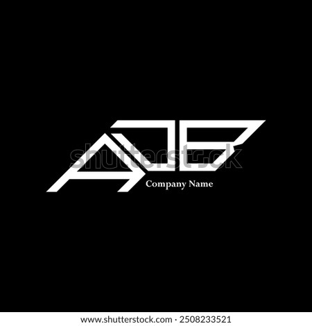 ADB logo design, ADB simple and modern logo. ADB luxurious alphabet design  