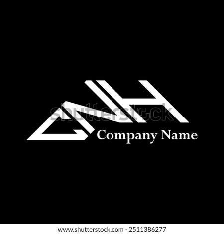 CNH logo design, CNH simple and modern logo. CNH luxurious alphabet design  