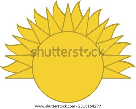 The rising sun, The golden sun has 17 rays, representing the 17 main islands of Kiribati symbol of Kiribati flag