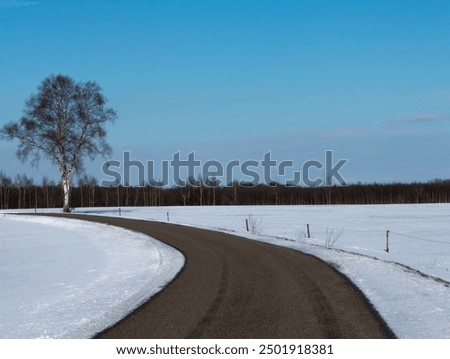 Similar – Foto Bild Am Ende des Tales liegt noch Schnee