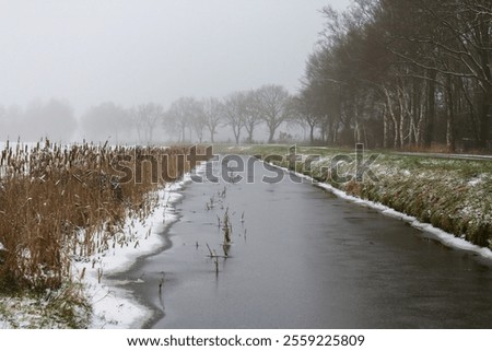 Similar – Image, Stock Photo At the frozen canal II