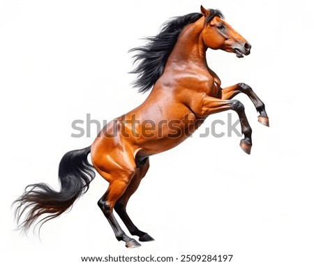 Similar – Image, Stock Photo Horses stand in the paddock in the evening and wait