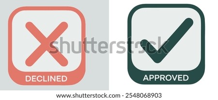 red Error and Green Success Icons,Check mark icon button set,Isolated checkmark,Yes and no round icons on the white background