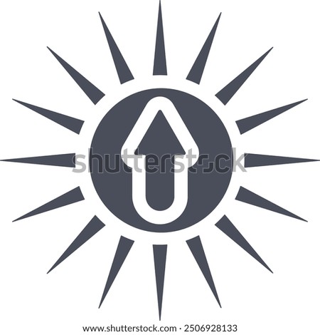 Bright, brightness, high icon vector art