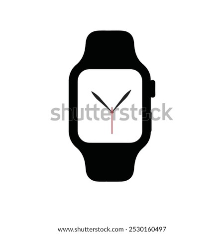 square smart watch icon design, isolated on white background, vector illustration