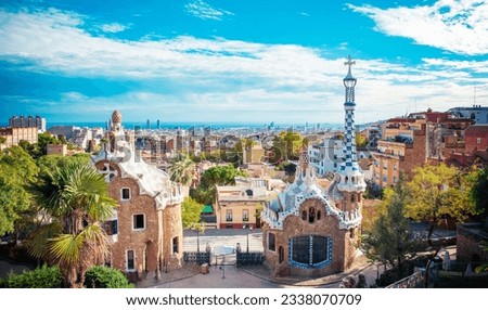 Similar – Image, Stock Photo Barcelona city buildings at the afternoon