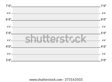 Police Lineup Height Measuring Wall Stock Photo 373163503 : Shutterstock