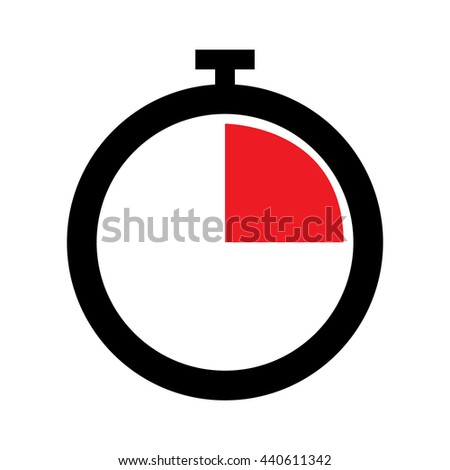 Stopwatch Icon – Quarter