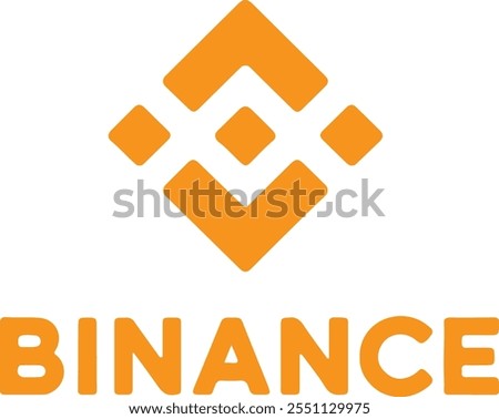 Binance symbol cryptocurrency. BSC token logo icon for editorial vector illustration