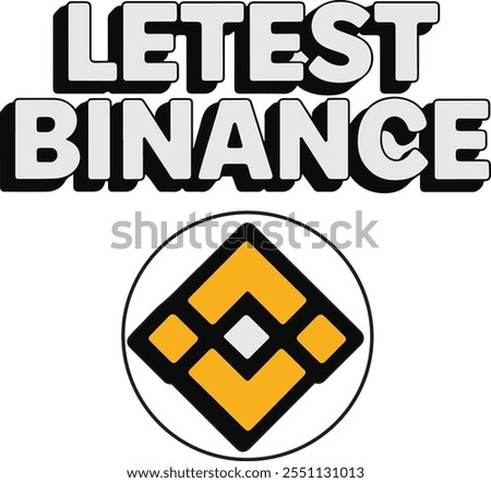 Letest binance logo silohutte vector