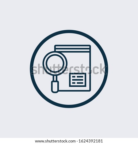 Evidence icon. Thin linear evidence outline icon isolated on white background from law and justice collection. Line vector evidence sign, symbol for web and mobile