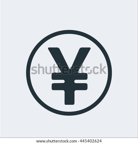 Coin icon, yen icon,sign icon,Currency icon