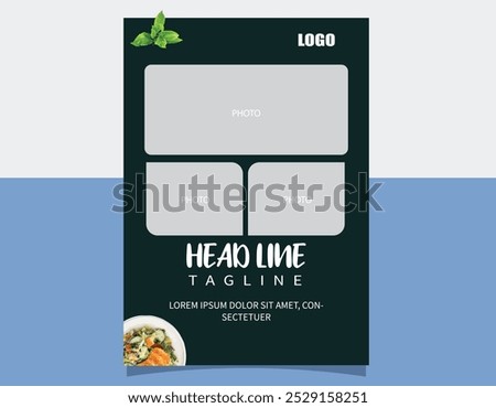 Restaurant Delicious food Flyer Design, Todays Menu Chinese Meal Cover, burger fast food brochure, Hot Food Vector template, café and restaurant menu, food ordering Pizza, Burger Menu book poster