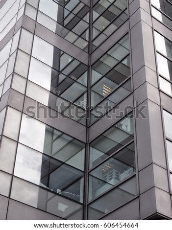 Similar – Foto Bild Ein Hochhaus spiegelt sich selber