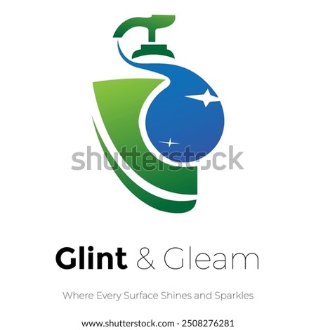 Glint and Gleam, A sleek and stylish logo design for a premium cleaning service. Perfect for a business that values shine, sparkle, and top-tier professionalism.