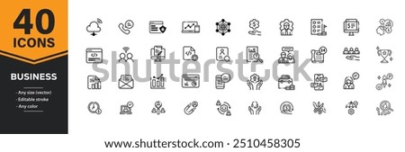 Icons pack as Global business, Group people and Teamwork line icons for app include Inflation, Checklist, User info outline thin icon web set. Users chat, Online question, Hold heart pictogram.