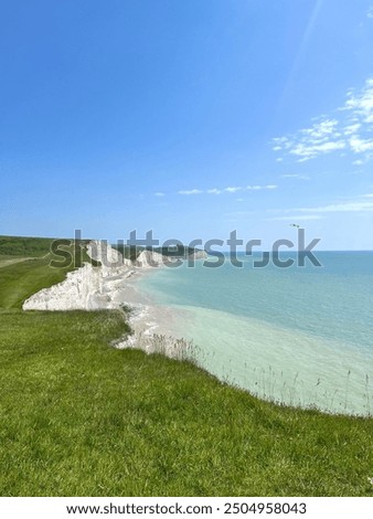 Similar – Image, Stock Photo Chalk cliffs on the island of Rügen.