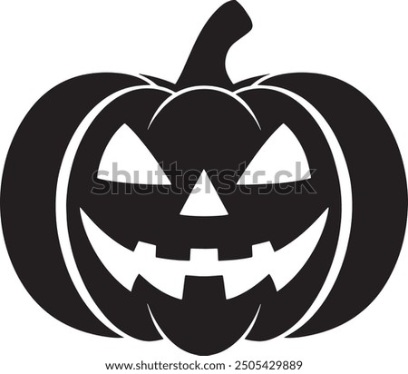 A Halloween pumpkin, often carved into a Jack-o'-lantern, is a classic symbol of Halloween. Typically featuring a spooky or humorous face, these pumpkins are hollowed out.