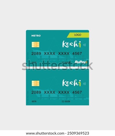 Kochi Metro Access credit Card Axis Bank Mockup