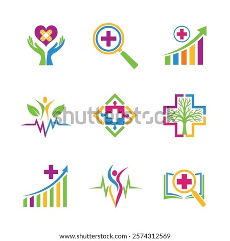 Dynamic Health Perspectives logo design on white background