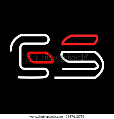 GS letter logo design , gs iconic logo, gs vector logo format