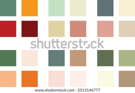 Abstract Colored Palette Guide And Design
