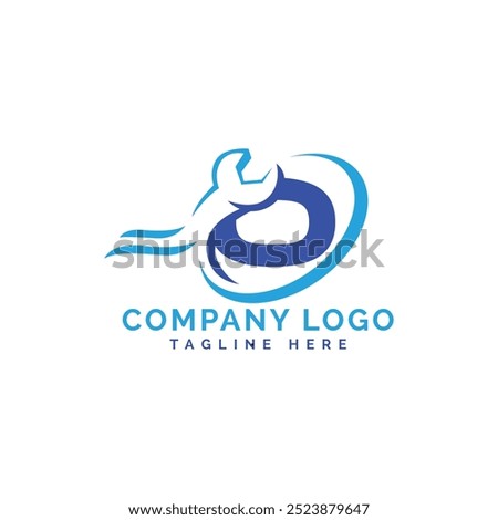 Letter O repair logo design, initial o logo design