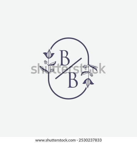 Beauty And Fashion Logo With Letter BB