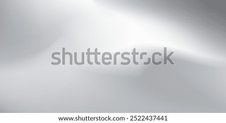 Silver foil background with metal mirror texture. Chrome gradient surface with light like could abstract