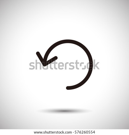 Anti clockwise rotating arrow icon. Counter vector