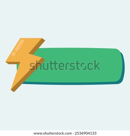 A green battery icon with a lightning bolt symbol, representing energy or power.