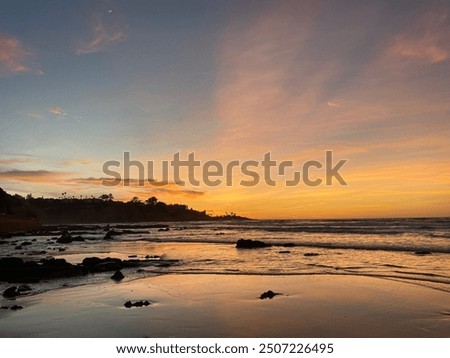 Similar – Image, Stock Photo Sunset over La Jolla, San Diego, California. 2022
