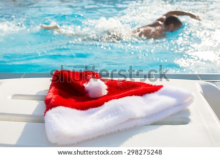 Swimming on Christmas in a warmer place