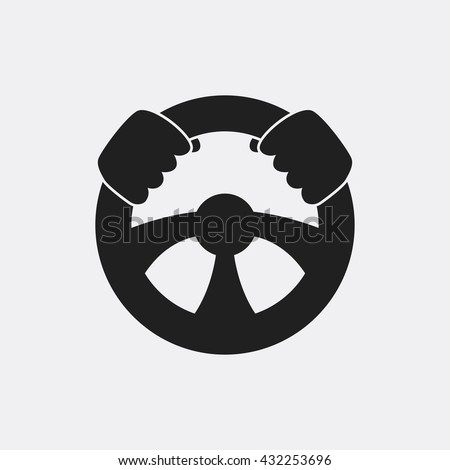 Steering Wheel Icon Stock Vector 432253696 : Shutterstock