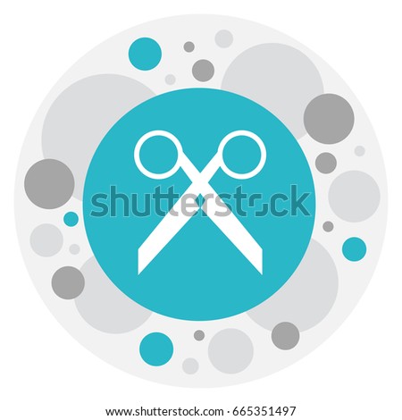 Vector Illustration Of Barber Symbol On Clippers Icon. Premium Quality Isolated Scissors Element In Trendy Flat Style.