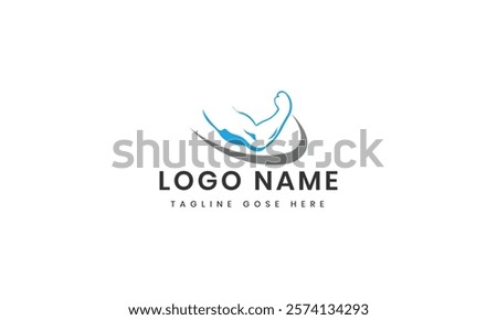 Branding power man body Vector Logo Design