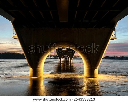 Similar – Foto Bild Betonbrücke Brutalismus