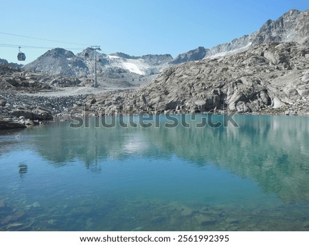 Similar – Image, Stock Photo Artificial snow lake