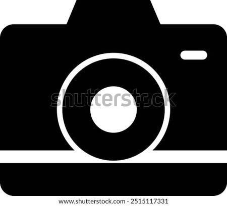 photo camera of rounded square shape icon in flat. different style vector for apps or website Photography raster image gallery symbol, sign. Isolated on transparent background