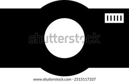 photo camera of rounded square shape icon in flat. different style vector for apps or website Photography raster image gallery symbol, sign. Isolated on transparent background