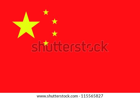 Vector Illustration of the flag of China