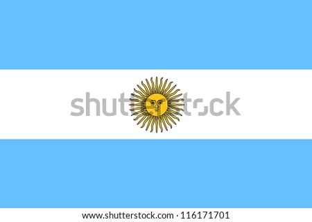 Vector Illustration of the flag of Argentina
