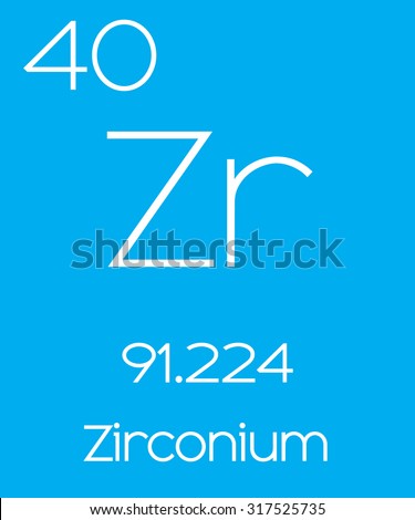 An Informative Illustration of the Periodic Element - Zirconium