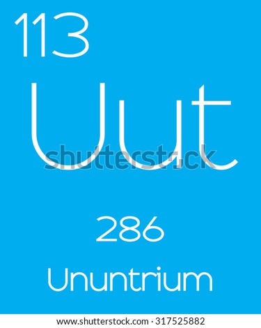 An Informative Illustration of the Periodic Element - Ununtrium