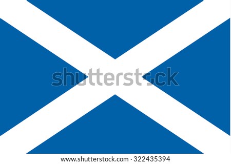 Flag Of Scotland Stock Photo 322435394 : Shutterstock