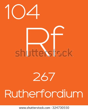 An Informative Illustration of the Periodic Element - Rutherfordium