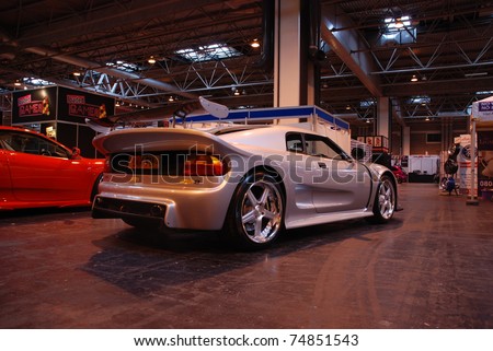 BIRMINGHAM, ENGLAND, JULY 5: Silver Noble M12on Display at the Annual StreetLife Car Show on July 5, 2008 in Birmingham, England, UK.  Birmingham NEC is host to the show