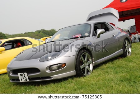 WAKEFIELD, ENGLAND - MAY 10: Silver Mitsubishi GTO on Display at the Annual Rising Sun Car Show on May 10, 2008 in Wakefield, England, UK.  Norton Priory is host to the show