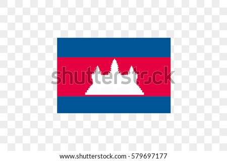 An Illustrated Country Flag of  Cambodia