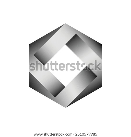 Modern polygon logo. logo design with polygon shap.